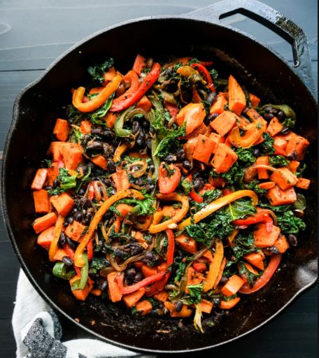 Potato, Black Bean and Kale Skillet - Feeding Pennsylvania